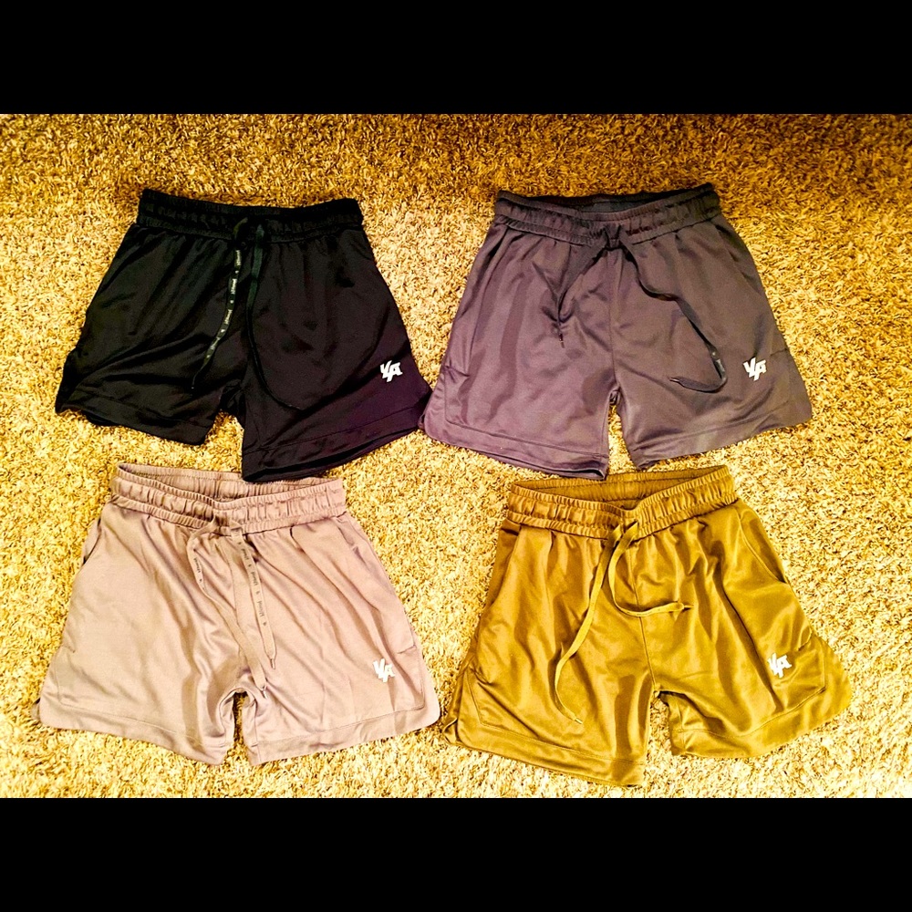 YoungLA Polyester Workout Training Shorts - 4 Pair
